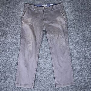 Nick Graham Pants Men 36x30 (38x28) Grey Chino Stretch Modern Fit Mid Rise Adult
